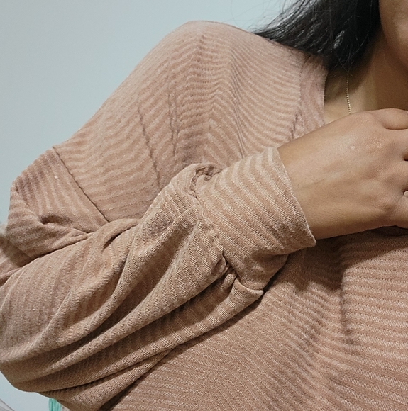 KEEPING IT REAL NUDE PEACH TUNIC TOP - Picture 10 of 11